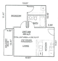 Eagle Mill Towers apartment floorplans